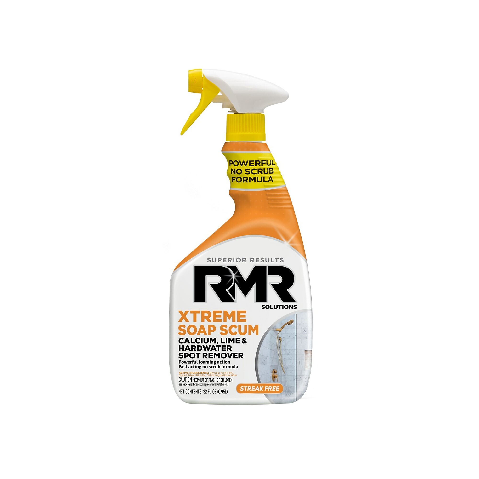 RMR Xtreme Soap Scum Remover — 32 Oz. Spray, Hard Water & Limescale Cleaner, Model# RMRSSX32